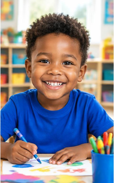 Happy child in Pre-K Program