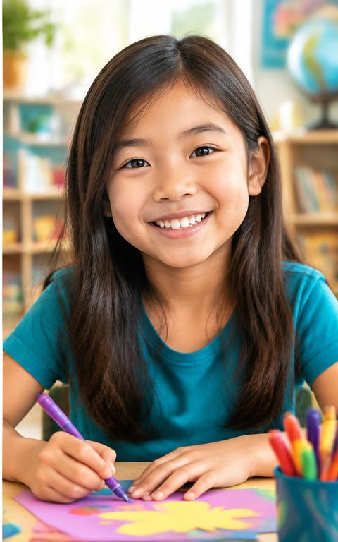 Happy child in After School Care